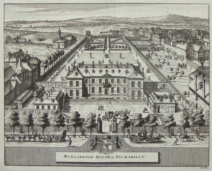 Print - Burlington House in Pickadilly